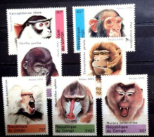 D7461  Chimpanzees - Gorillas - Monkeys - Rep Congo 1991 - MNH - 1,95 - Singes