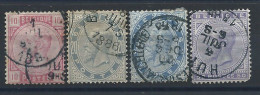 Belgique N°38/41 Obl (FU) 1883 - Roi Léopold II - 1869-1883 Léopold II