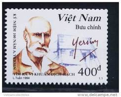 Viet Nam Vietnam MNH Perf Stamp 1994:Centenary Of Discovery Of Bacterium Of Bubonic Plague Bacillus / Dr. Yersin (Ms686) - Vietnam