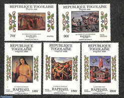 Togo 1985 Easter 5v, Mint NH, Religion - Religion - Art - Paintings - Raphael - Togo (1960-...)