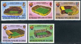 Congo Republic 1980 Football Games Spain 1982 5v, Mint NH, Sport - Football - Other & Unclassified