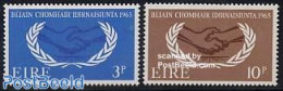 Ireland 1965 International Co-operation 2v, Mint NH, History - I.l.o. - Nuovi