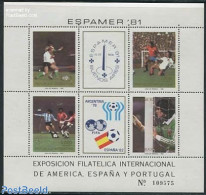 Argentina 1981 Espamer, Football S/s, Mint NH, Sport - Football - Unused Stamps