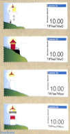 Faroe Islands 2018 Franking Labels, Lighthouses 4v S-a, Mint NH, Various - Automat Stamps - Lighthouses & Safety At Sea - Automatenmarken [ATM]