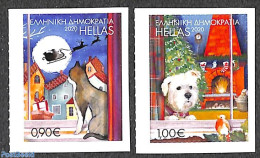 Greece 2020 Christmas 2v S-a, Mint NH, Religion - Various - Christmas - Teddy Bears - Toys & Children's Games - Nuovi