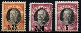 1927 - San Marino 130/32 Onofri - Soprastampati  ++++++ - Usati