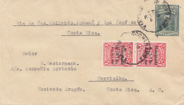 Bolivia/Bolivien: 1933 Cochabamba Via La Paz, Panama To Costa Rica, Vasenol - Bolivia