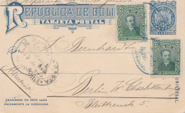 Bolivia/Bolivien: 1905 Post Card To Germany - Bolivia