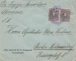 Bolivia/Bolivien: 1914 Cover Cochabamba Via Buenos Aires To Berlin - Bolivie