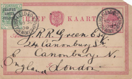 1900: Orange River Colony-post Card British Army S-Africa To London - Altri & Non Classificati