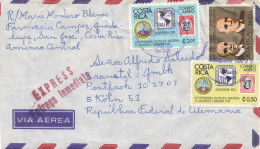 Costa Rica: 1977 Letter Express San Jose To Köln - Costa Rica