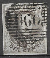 OBP10A Met 4 Randen En Met Balkstempel P160 Roux (zie Scans) - 1858-1862 Medallions (9/12)