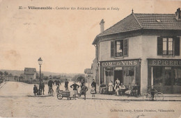 N5-93) VILLEMOMBLE - CARREFOUR DES AVENUES LESPINASSE ET  FREDY - EPICERIE - COMMERCE DE VINS  - (2 SCANS) - Villemomble