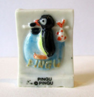 Fève Brillante Plate Pingu - Frais Du Site Déduits - Animaux