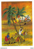 MALAYSIA Malaisie En 1984 Plucking Coconuts Batik Painting Illustrateur ? - Malaysia