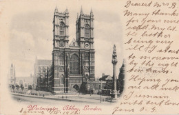 P13- LONDON - ABBEY  WESTMINSTER - (OBLITERATION DE 1902 - 2 SCANS) - Westminster Abbey