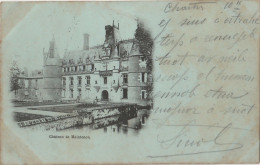 P21-28) CHATEAU DE MAINTENON - FACADE SEPTENTRIONALE - (OBLITERATION DE 1902 - 2 SCANS) - Maintenon