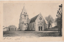 P22-28) VILLEMEUX - L'EGLISE - (OBLITERATION DE 1903 - 2 SCANS) - Villemeux-sur-Eure