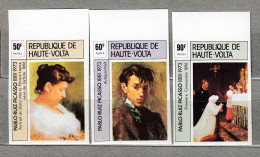 Picasso HAUTE VOLTA Imperforated 1975 Mi 587 – 589, Sc 372 – 374, Y&T 361 - 363 MNH (**) #33930 - Alto Volta (1958-1984)