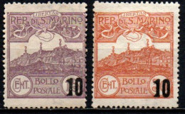 1941 - San Marino 213/14 Soprastampati  ++++++ - Ungebraucht