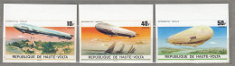 HAUTE VOLTA Imperforated 1975 Zeppelin Mi 625-626, Sc 395-397 MNH (**) #33931 - Alto Volta (1958-1984)