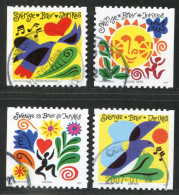 Réf 77 < SUEDE Année 2007 < Yvert N° 2551 à 2554 Ø Used < SWEDEN < Art > Le Printemps Par Des D'Artistes - Used Stamps