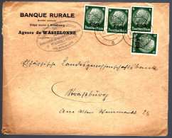 4 X 6 Pf HINDENBURG - 1941 - WASSELONNE - WASSELNHEIM - Andere & Zonder Classificatie