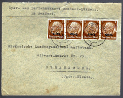 4 X 3 Pf HINDENBURG - 1940 - PFIRT  - Other & Unclassified