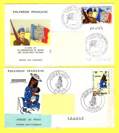 Polynésie Faise -  Enveloppes 1er Jour D'émission X 2 - Lettres & Documents