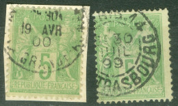 France  102  Et 106  Ob  TB   - 1898-1900 Sage (Tipo III)