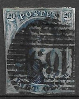 OBP11 Met 4 Randen (soms Nipt) En Met Balkstempel P169 Templeuve (zie Scans) - 1858-1862 Medaillen (9/12)
