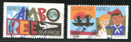 Réf 77 < SUEDE Année 2007 < Yvert N° 2556 à 2557 Ø Used < SWEDEN < Scoutisme > Europa -- Scouts - Used Stamps