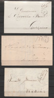 Suède - Lot De 3 L. De STOCKHOLM 1842, 1848 Et 1846 Pour WESTERAS Et LINKOPING - Prefilatelia