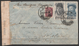 Portugal - L. Affr. 5$75 Càpt C.T.T./8 AGO.1945/… Pour LEOPOLDVILLE - Bande Censure Congo Belge - Lettres & Documents