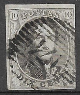 OBP10 Met 4 Randen En Met Balkstempel P174 Antoing (zie Scans) - 1858-1862 Medaillen (9/12)