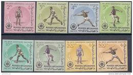 1963 AFGHANISTAN 741-46+ PA 51-2** Lutte, Tennis, Poids, Javelot, Non Dentelée - Afghanistan