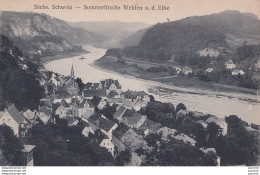 J15-  SACHS - SCHWEIZ - SOMMERFRISCHE WEHLEN A. D. ELBE  -  ( 2 SCANS ) - Bastei (sächs. Schweiz)