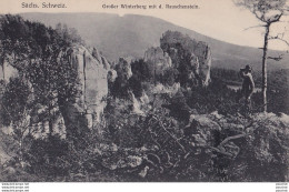 J15- SACHS - SCHWEIZ - GROßER WINTERBERG MI D. RAUSCHENSTEIN -  ( 2 SCANS ) - Hohnstein (Saechs. Schweiz)