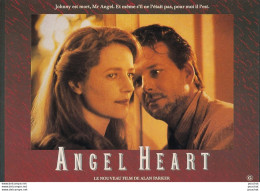 J22- AFFICHE CINEMA - ANGEL HEART - MICKEY  ROURKE - CHARLOTTE RAMPLING  - 2 SCANS  - Affiches Sur Carte