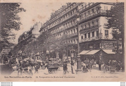 P14-75) LES MERVEILLES DE PARIS - PERSPECTIVE DU BOULEVARD MONTMARTRE - (  2 SCANS ) - Arrondissement: 02