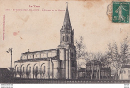 A10-81) SAINT PAUL CAP DE JOUX (TARN) L ' EGLISE ET LA MAIRIE - Saint Paul Cap De Joux