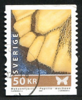 Réf 77 < SUEDE Année 2007 < Yvert N° 2590 Ø Used < SWEDEN < Papillon Papilio Machaon > Détail Aile - Usati