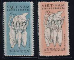 North Vietnam Viet Nam MNH Stamps 1961 : 3rd National Congress Of Vietnamese Women's Union / Costume (Ms080) - Vietnam