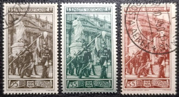VATICAN. Y&T N°158 à 160. Centenaire De La Garde D'honneur. USED. (N°159 Neuf*) - Used Stamps