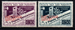 1943 - San Marino 238/39 Giornata Filatelica  ++++++ - Nuevos