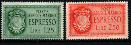 1943 - San Marino E 9/E 10 Espressi  ++++++ - Nuovi