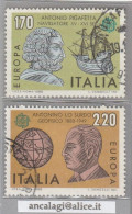 USATI ITALIA 1980 - Ref.0425A "EUROPA UNITA" Serie Di 2 Val. - - 1971-80: Afgestempeld