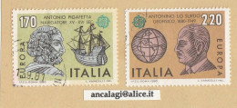 USATI ITALIA 1980 - Ref.0425B "EUROPA UNITA" Serie Di 2 Val. - - 1971-80: Oblitérés
