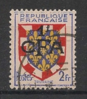 REUNION - 1949-52 - N°YT. 288 - Blason De Touraine - Oblitéré / Used - Oblitérés