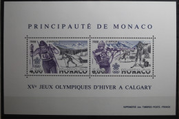 Monaco Block 38 Mit 1855-1856 Postfrisch #UP339 - Otros & Sin Clasificación